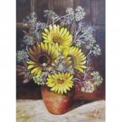 Sunflowers in Terracotta Jug Thumbnail